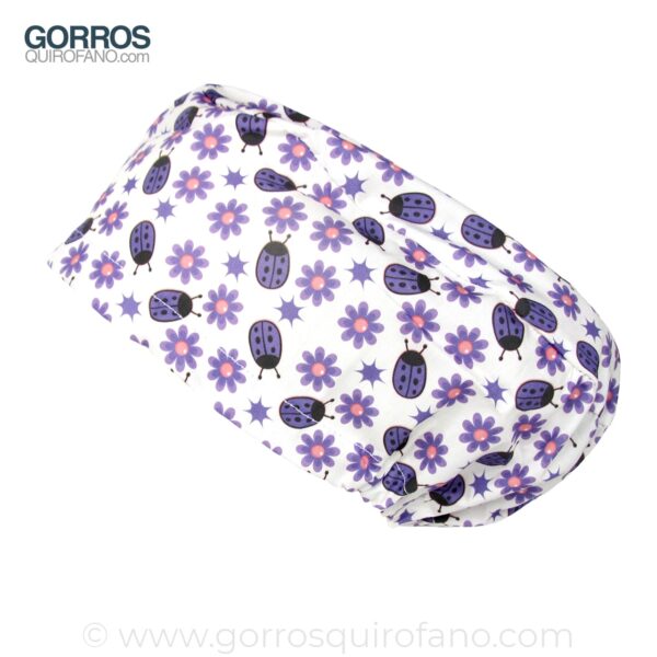 Gorros quirofano 250 Mariquitas Moradas