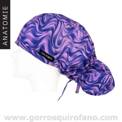 Gorros Quirofano ANATOMIE abstracto morado