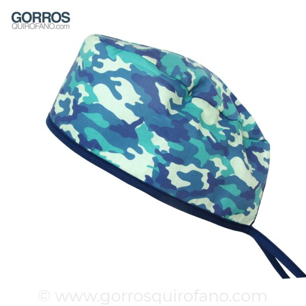 Gorros Cirujano Camuflaje Azulado