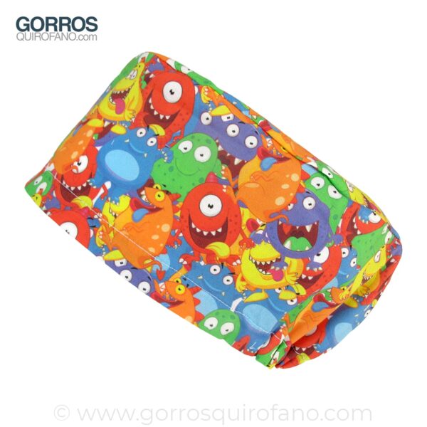 Gorros quirofano monstruos colores