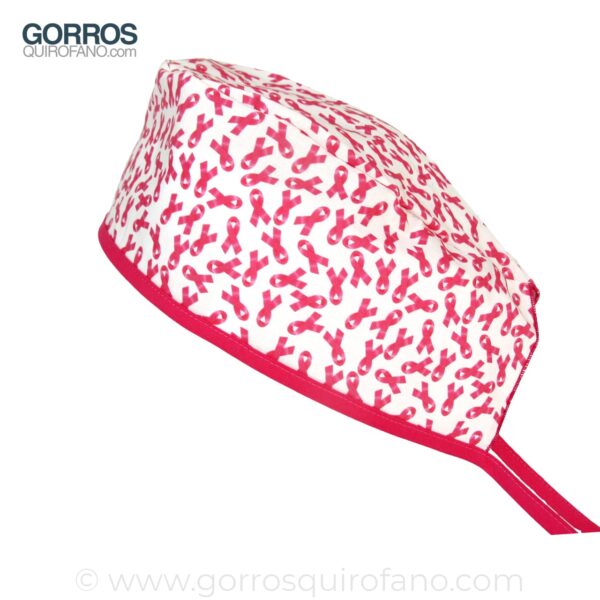 Gorros Quirofano Lazo Cancer Mama Fuxia - 790