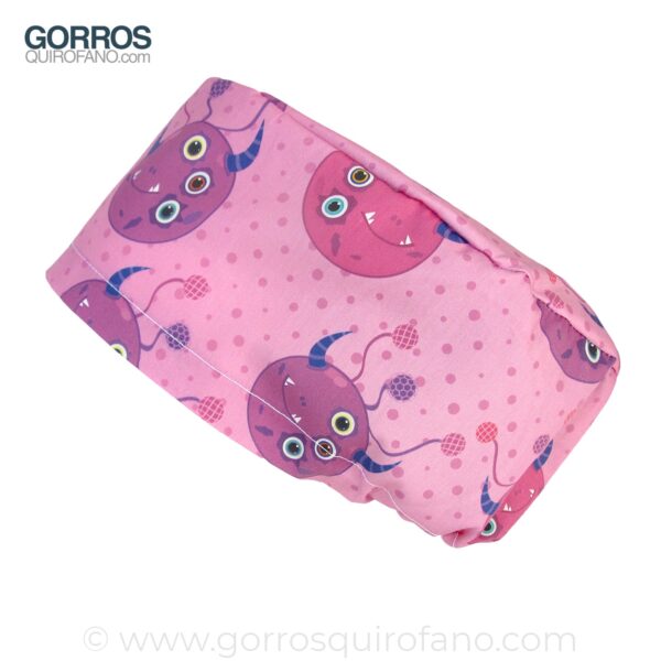 Gorros Quirofano Monstruos Ojos Fuxia - 330