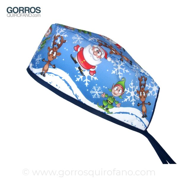 Gorro de quirófano Papa Noel Santa Claus Reno Duende Navidad - 849