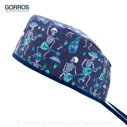 Gorros Quirófano Azul Day of the Dead – 986